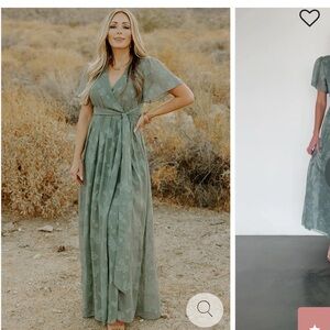 Sage Maxi Dress - Small